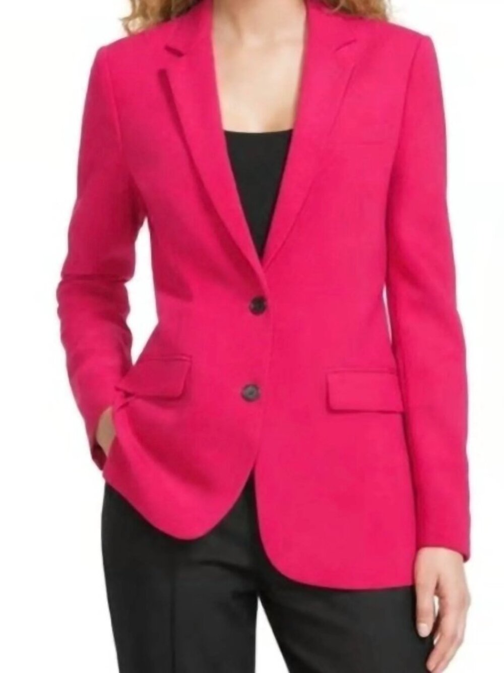 The Kooples Crepe vibrant pink blazer, size M/6 ( FR 38)
